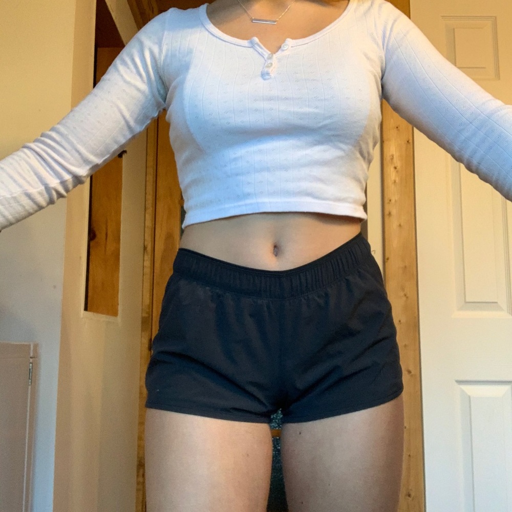 Black/grey reversible Nike shorts